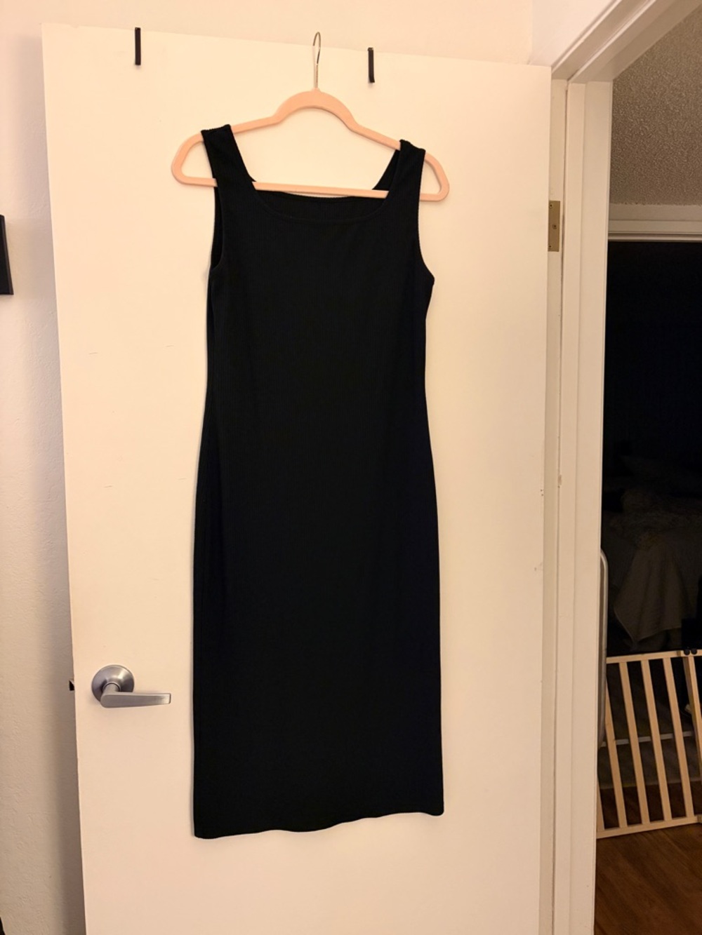 Midi ribbed dress L